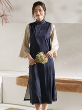 Vintage Ethnic Style False Two Pieces Of Lace Cheongsam